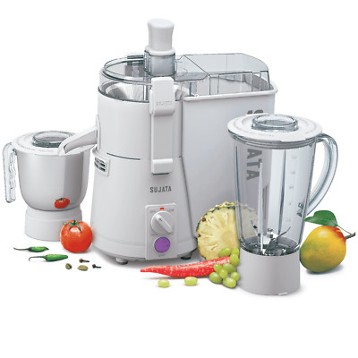 Sujata Powermatic Plus 900 W Entsafter Mixer Mühle 2 Jar 240V Mit Universal Plug