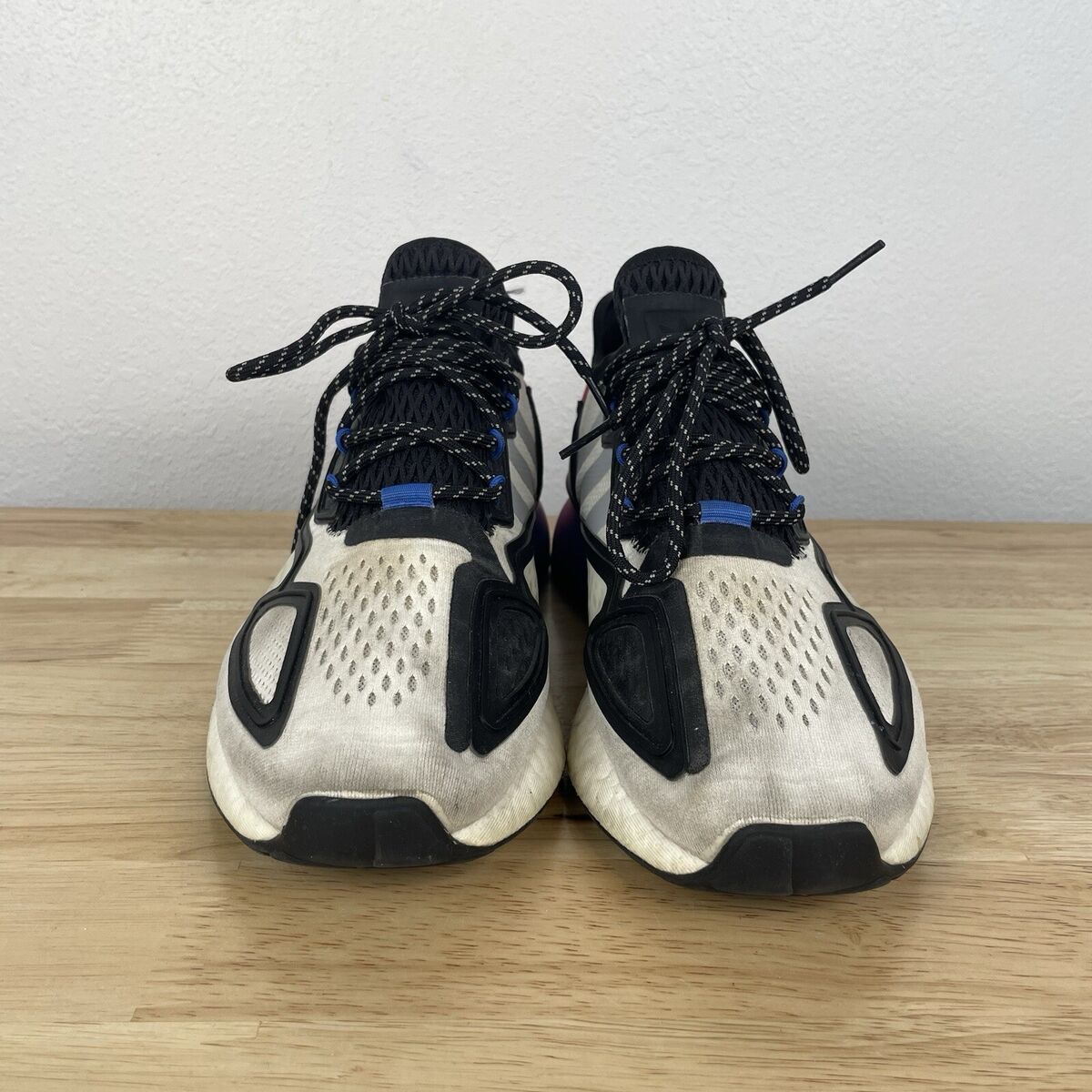 【Cozy&Kitsch】Track Low Sneakers Size 9.5 - adidas ZX 2K Boost White Multi for sale online | eBay