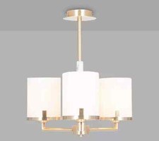 JOHN LEWIS Pacific Lifestyle Midland 3 Arm Ceiling Light, Champagne Gold