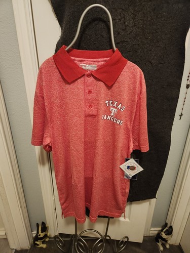 Texas Rangers Mens Red Polo