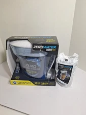 ZEROWATER 12 Cup Ultra Pure 5 Stage Water Filtration Pitcher Meter & Filter New 