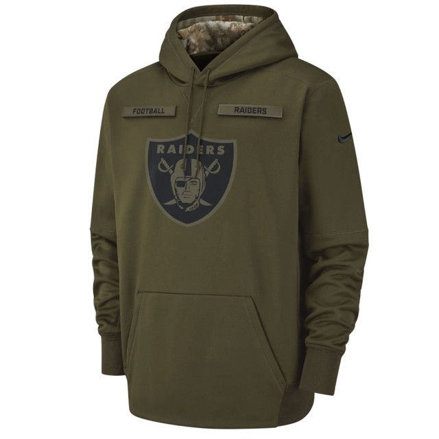 raiders salute to service hoodie