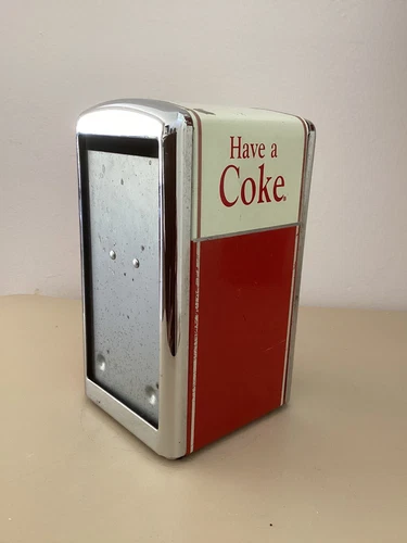 Vintage 1992 Coke Napkin Dispenser