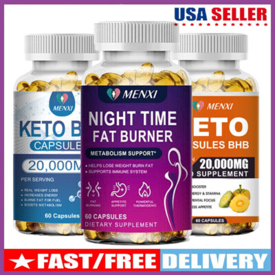 Keto BHB Diet Pills Weight Loss Fat Burner Appetite Supplement Suppressant Detox