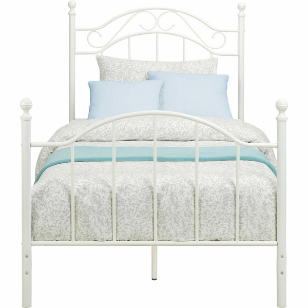 Mainstays Twin Metal Bed Frame White (WM5278TW) for sale online eBay