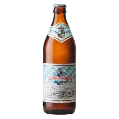20x 0,50 Liter Flasche Tegernseer HELL  - Mehrweg-Pfand - inkl. Kasten