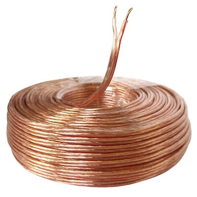 (0,74 €/m) Cable de altavoz 10 m transparente 1,5 mm² cobre audio cable de caja cordón