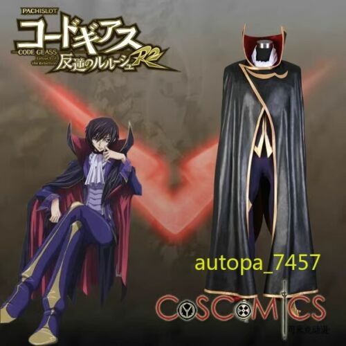 Zero Cloak Code Geass Lelouch of the Rebellion Cosplay Costume Halloween Outfits - Picture 1 of 12