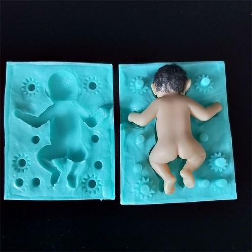 TS0073 3D Naked Baby Fondant Silicone Mold Baking Accessories Cake Decoration - Picture 4 of 10