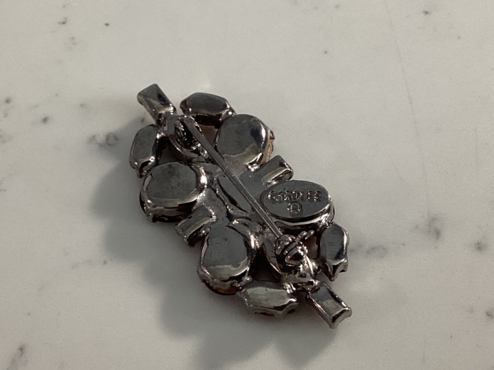 AUTHENTIC SIGNED CAROLEE RUBY RED RHINESTONE BROO… - image 6