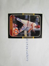 1987 Donruss Tom Browning signed baseball card