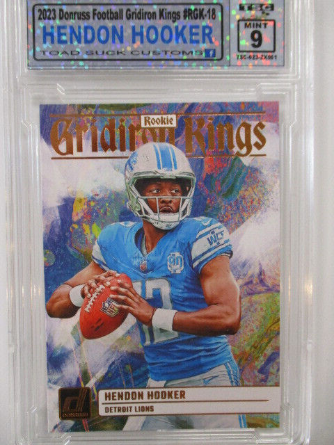 2023 Donruss Football Gridiron Kings #RGK-18 Hendon Hooker Lions Graded TSC