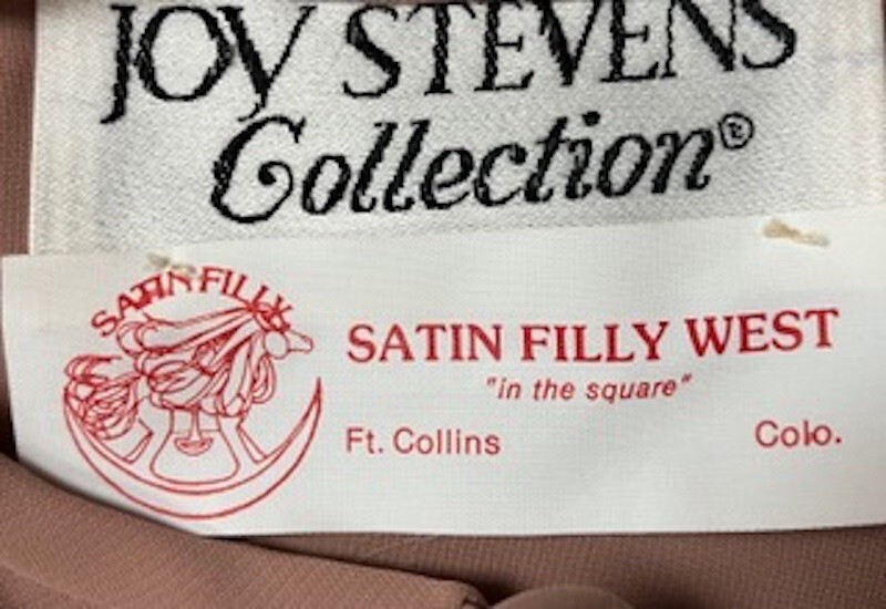 Vintage Joy Stevens Collection Taupe Party Dress.… - image 3