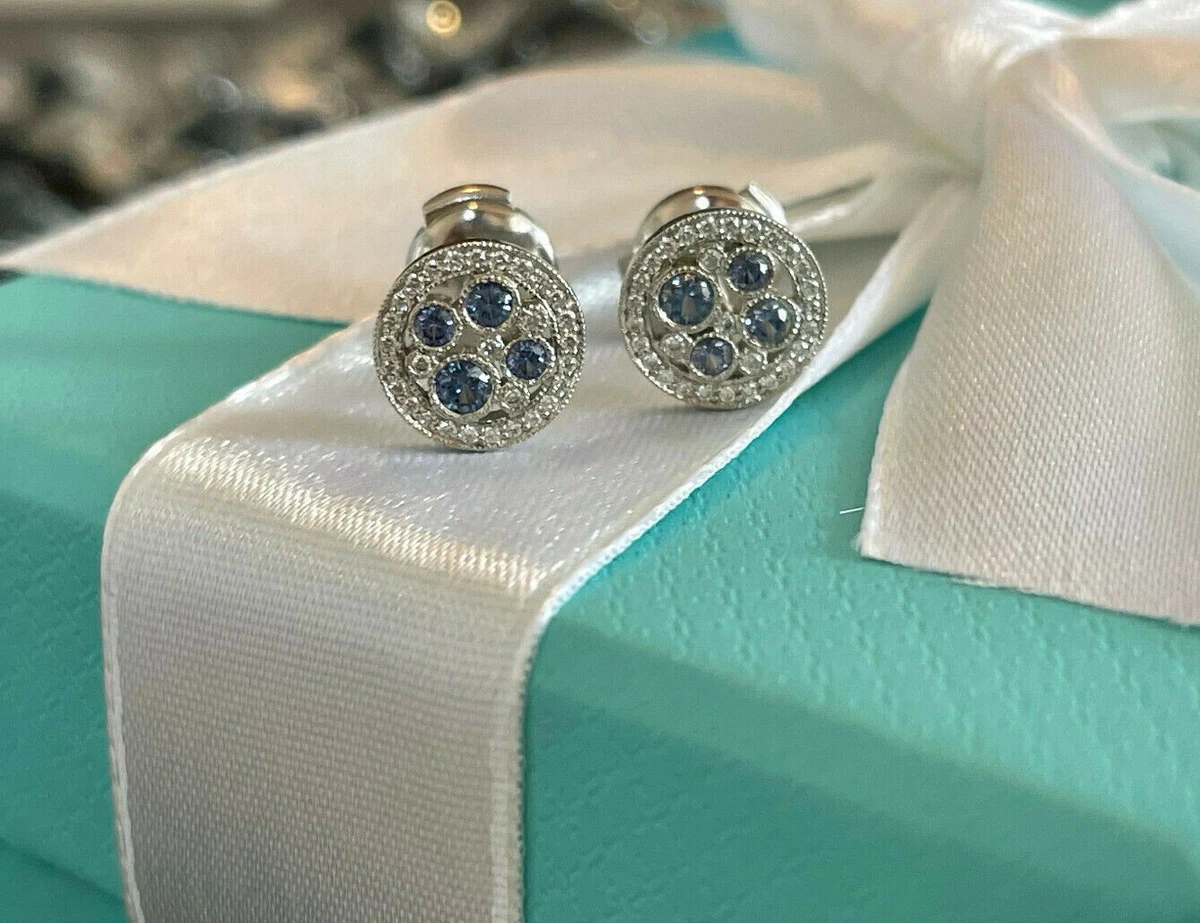 Tiffany & Co. Diamond Mosaic Stud Earrings in Platinum 1.17 CTW | myGemma |  SE | Item #111575