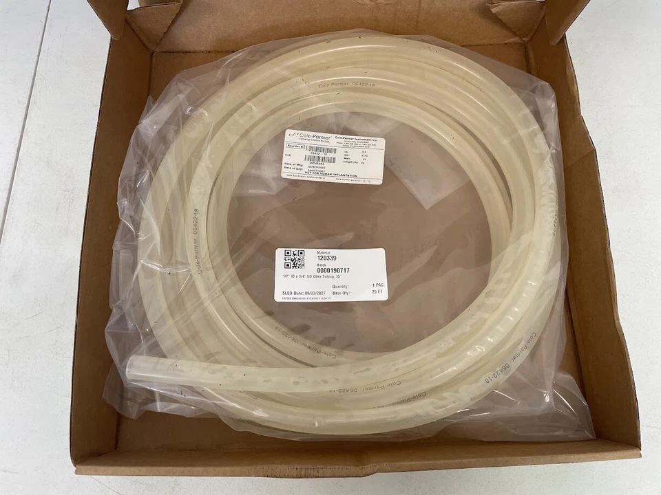 Masterflex Transfer Tubing C-Flex 1/2" ID x 3/4" 25' EW-06422-18 NEW - Image 4 of 4