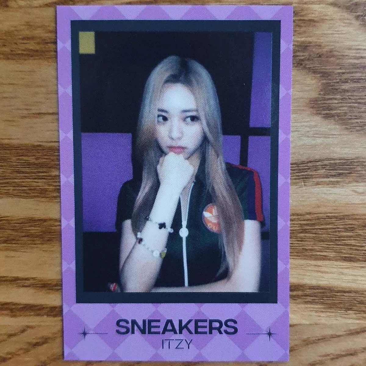 ITZY Checkmate Sneakers Kpop Photocards Purple Version 