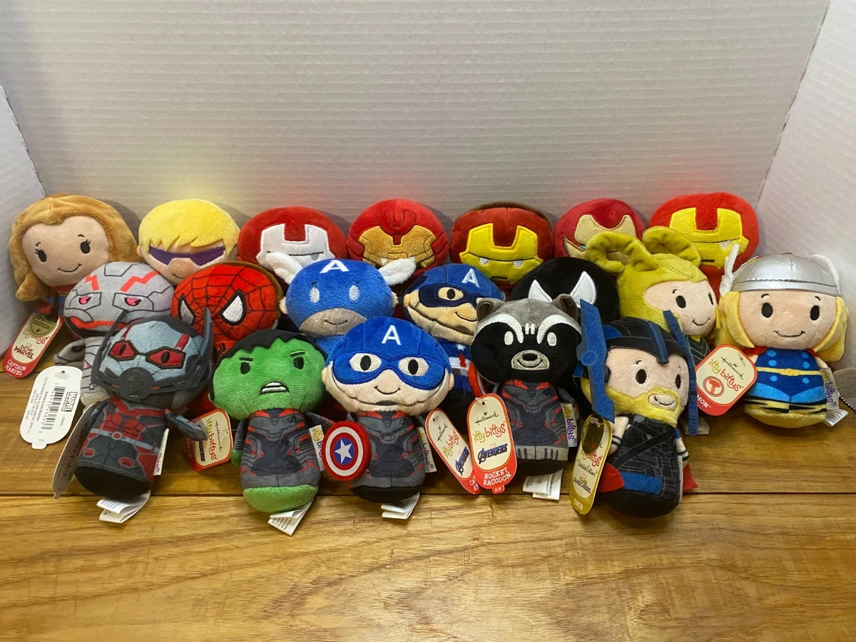 Hallmark Itty Bitty Plush Marvel Characters U PICK DROP DOWN 10% off 2 Or  More