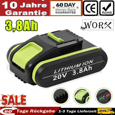 Akku Für Worx WA3551 3800mAh WA3553, WX390, WX176, WX178, WU268, WX166.4 WG169E