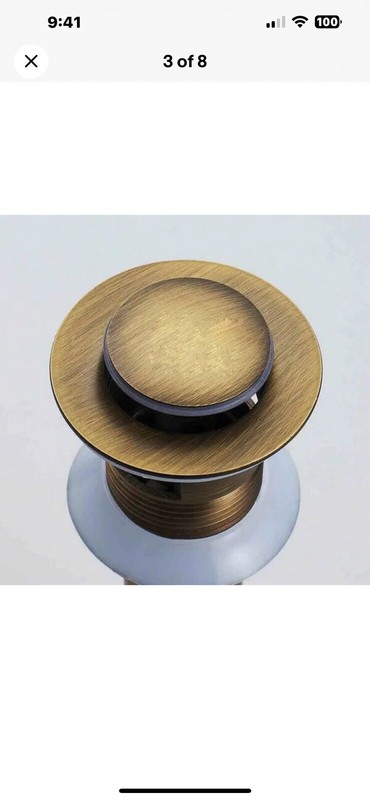 2 New Antique Brass Sink Drain ￼