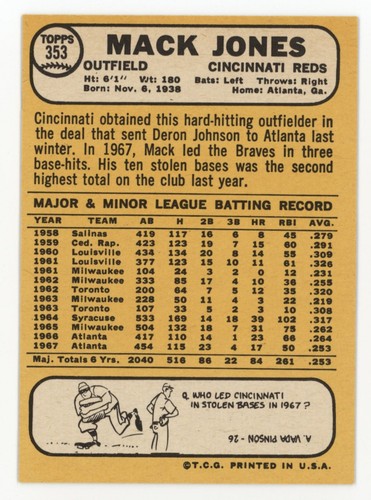 Set builders: 1968 Topps 300-399 VG/EX & better, FREE shipping - Picture 165 of 323