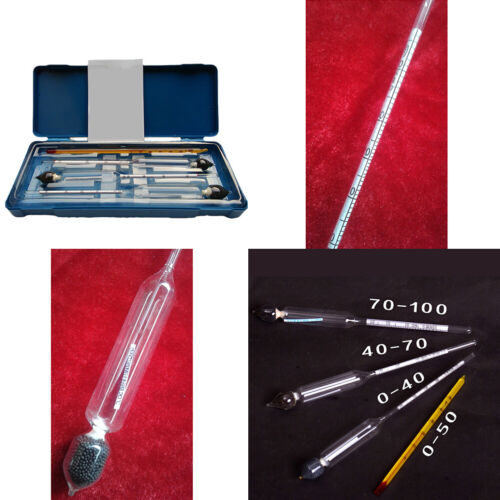US 1-2Set Alcohol Hydrometer 0-100%Accurate Meter Whiskey Moonshine Distill Test - 第 1/14 張圖片