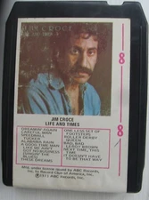 8 Track-Jim Croce -Life and Times-Refurbished, new pressure pads & sensor foil