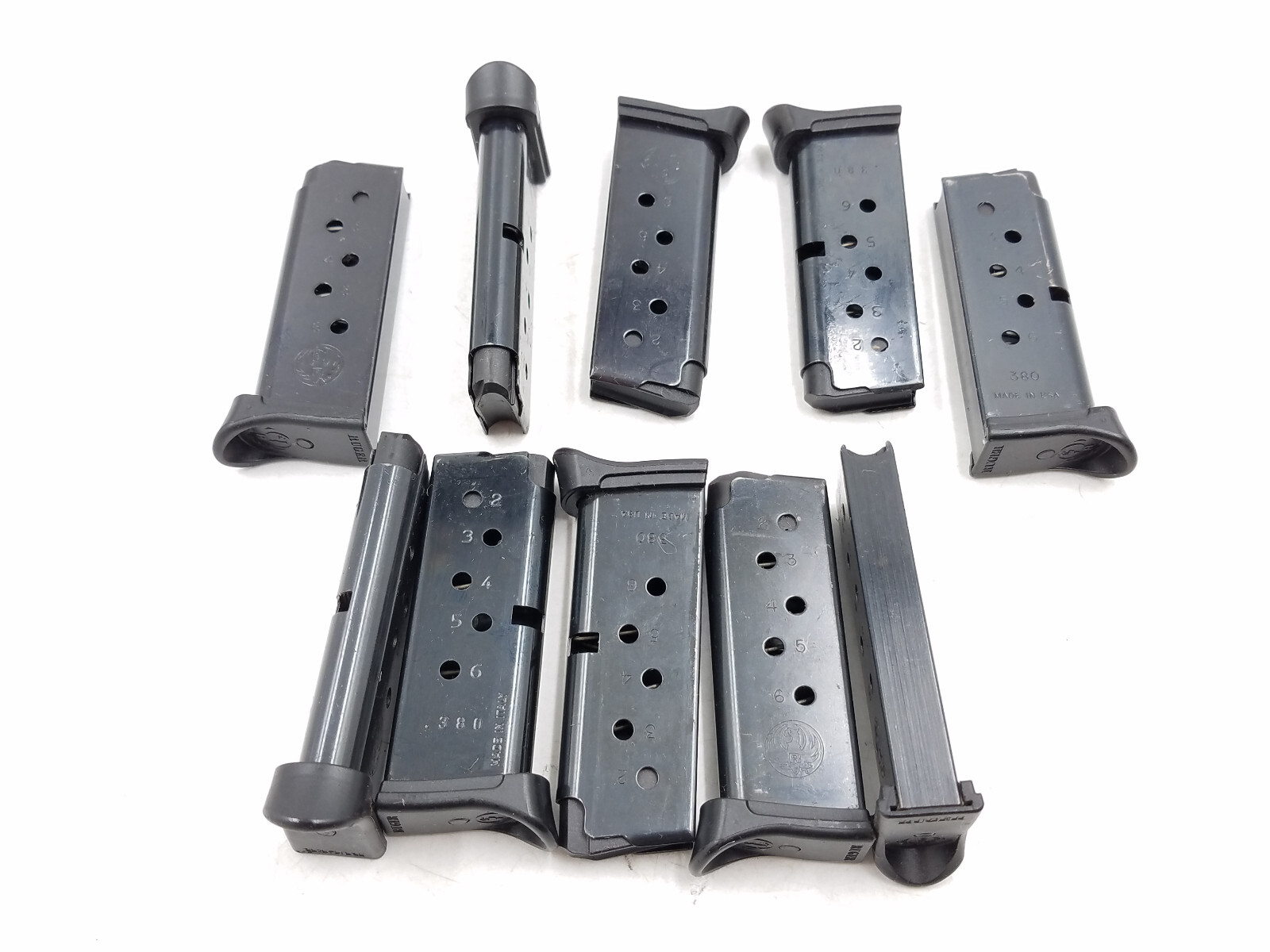 ONE Ruger LCP 6rd 380acp magazine w/ Finger Rest Floor Plate (Blued)