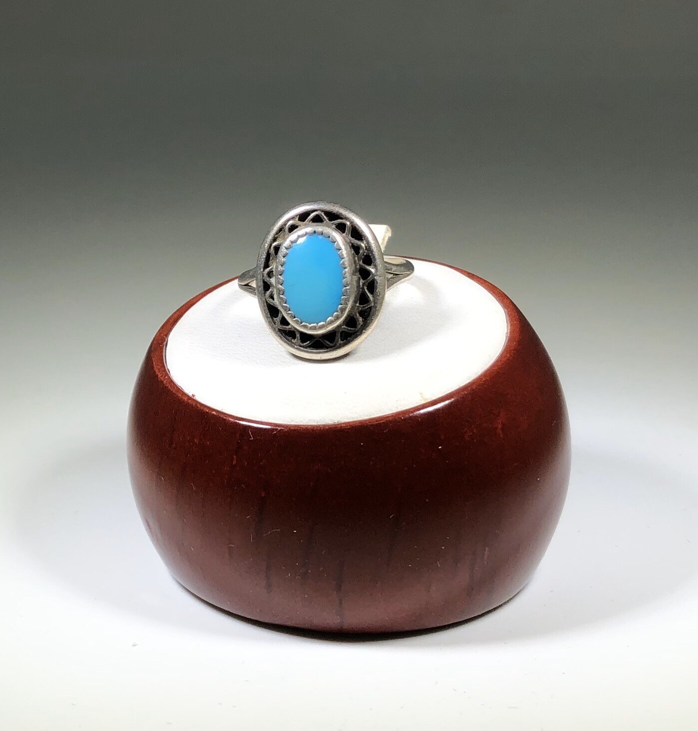 LP6 Navajo Robins Egg Blue Turquoise Sterling Silver … Gem