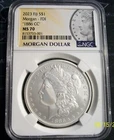 1886  CC MORGAN SILVER DOLLAR NGC MS 70 FIRST DAY Morgan label 2023 FIJI mint