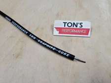 Ton's Performance 8mm Black silicone Graphite Core Spark plug wire By the foot