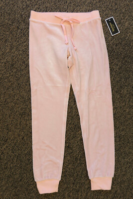 New Juicy Couture Black Label Luxe Zuma Velour Jogger Pants