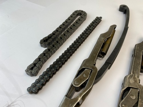 HONDA XL 600 TRANSALP 1987 CAMSHAFT CHAIN WITH SLIDERS GUIDES 14401MG3003 - Picture 2 of 12