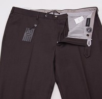 $575 Ermenegildo Zegna Chocolate Brown Wool Dress Pants 42 W Flat-front on sale $575 Ermenegildo Zegna Chocolate Brown Wool Dress Pants 42 W Flat-front on sale