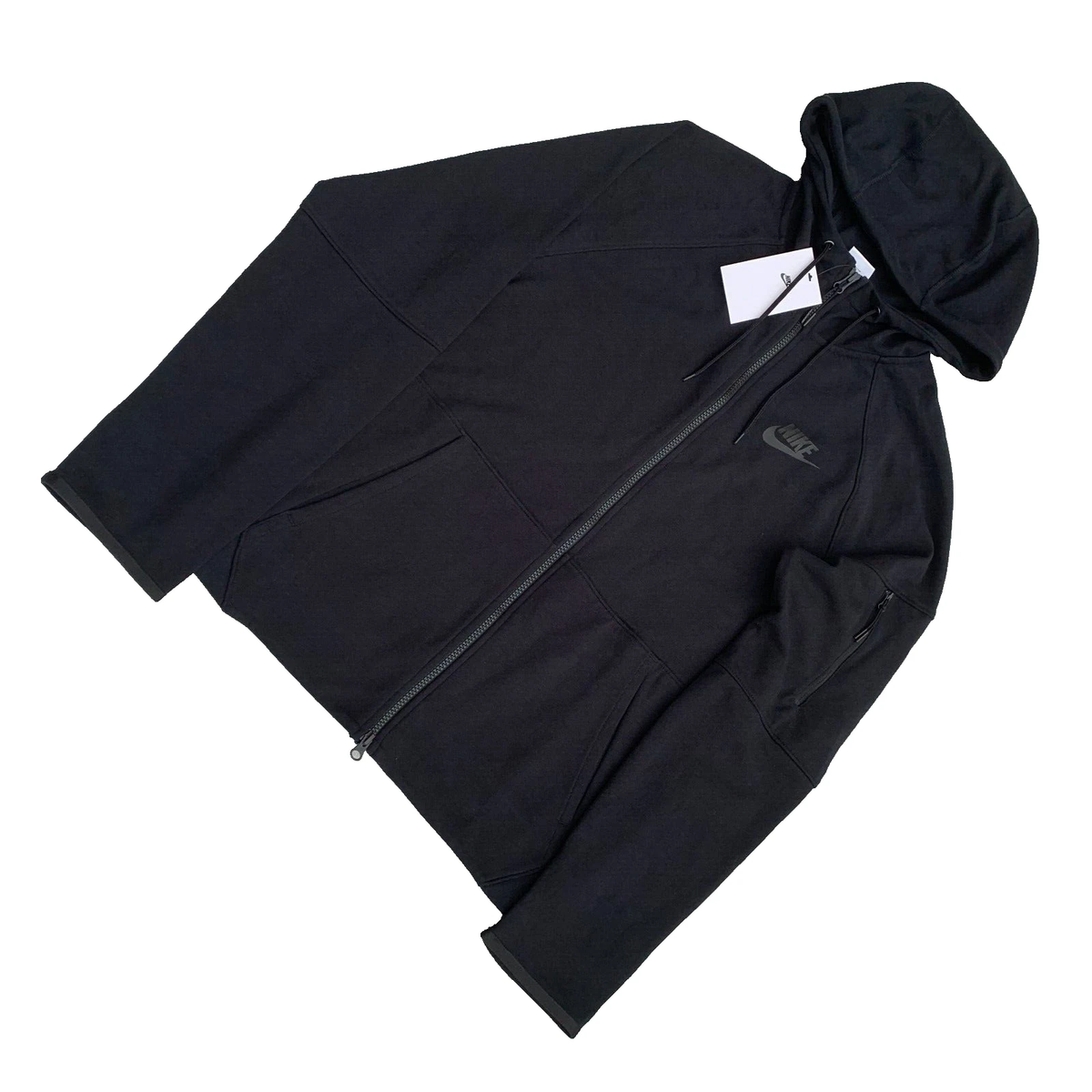Nike Tech Fleece Woven Track Windrunner Hoodie Triple Black