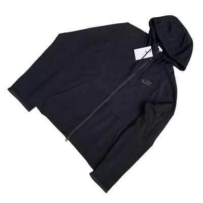 black woven tech fleece