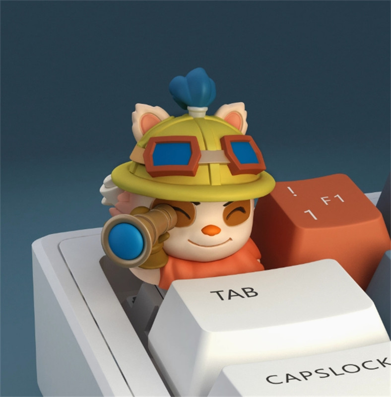 Hot Selling! League of Legends Teemo Handmade Keycap For Mechanical Keyboard