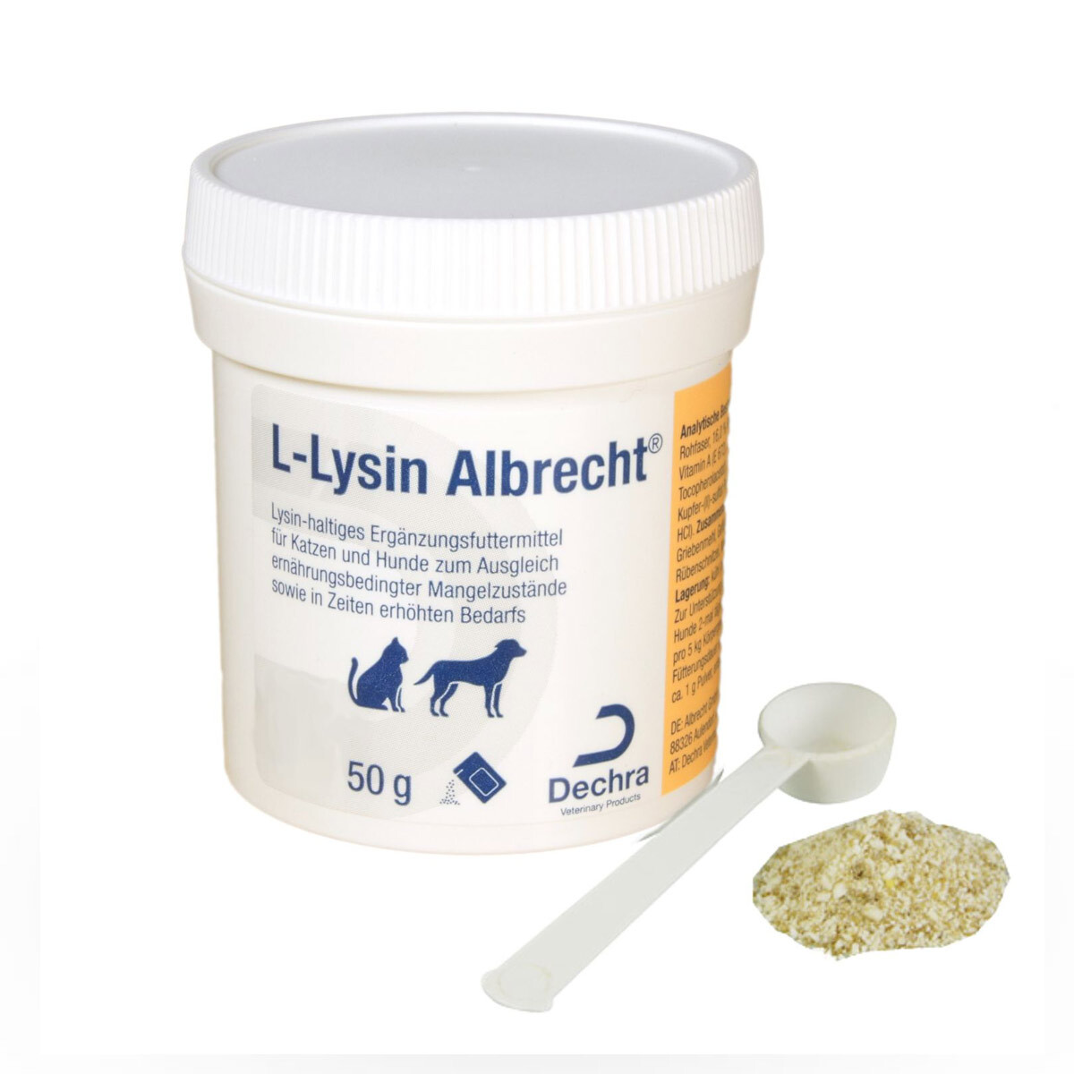 Albrecht L-Lysin 50 g Hunden | Katzen | Mangel | Augenfunktion