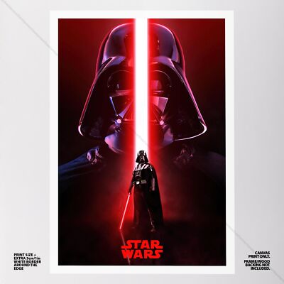 Darth Vader Poster Canvas Star Wars Jedi Anakin Skywalker #2 Movie