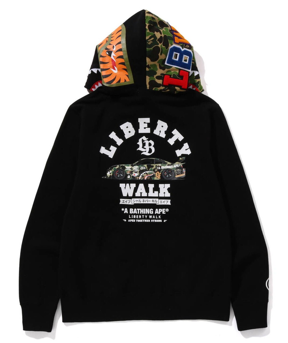 A BATHNIG APE Men's BAPE x LIBERTY WALK LBWK SHARK FULL ZIP A BATHNIG APE Men's BAPE x LIBERTY WALK LBWK SHARK FULL ZIP