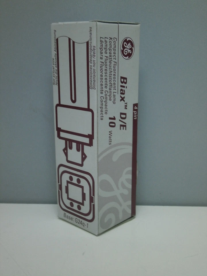 (2pack) GE 12877 F10DBX/830/4P SPX30 CFL  Fluorescent Lamp Bulb 10W 3000K 4-Pin - Image 4 of 4