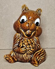 Sylvac Squirrel Chipmunk 5105 Vintage ceramic Money Box 16cms High