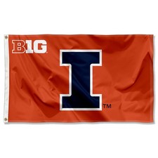 University of Illinois Fighting Illini Flag U of I Large 3x5