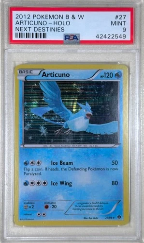 Articuno Holo 27/99 Next Destinies Pokemon PSA 9 POP 61