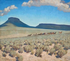 Maynard Dixon : Wild Horse Country : Archival Art Print