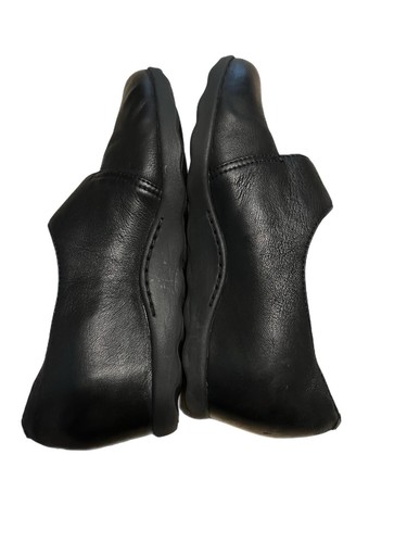 Dansko Marisa schwarze Damen-Slipper aus Leder mit verstecktem Keilabsatz Größe 38/7,5 US - Bild 4 von 7