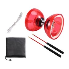 LED Diabolo Chiński zestaw ze światłami Bunten, 2 prętami, sznurkiem i 6586