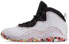 Jordan 10 Retro White Barely Volt Ember ... BV1843-176