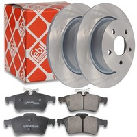 2X Febi Bremsscheibe Ø280Mm + BeläGe Hinten Passend FüR Ford Kuga Ii DM2 1.5