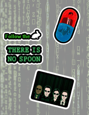 Matrix #2 90's Movie 4pc Sticker Pack