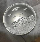 UFOs Over Stonehenge 1 oz .999 Silver Round